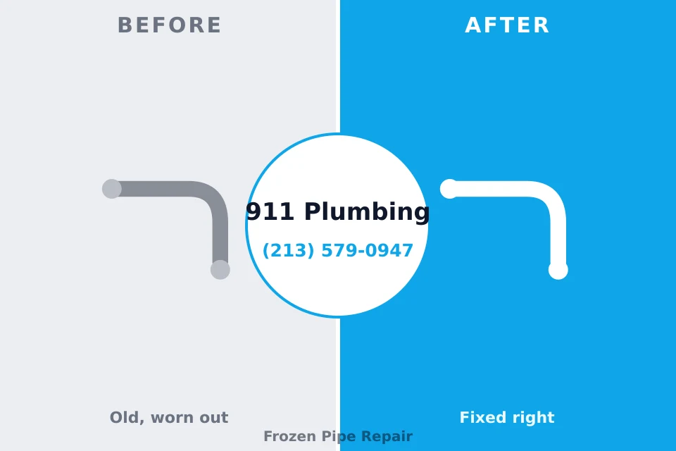Before and after: plumbing repair Potomac Mills, VA